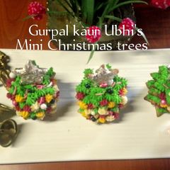 A picture of Mini Christmas trees🎄.