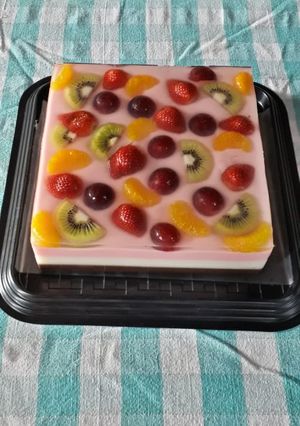 Foto resep Neopolitan Fruity Pudding (Puding buah neopolitan)