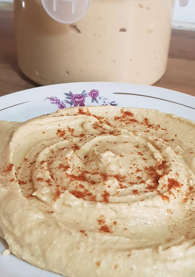 Una foto de Hummus de garbanzos