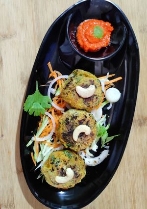 A picture of Sweet potato tikki.