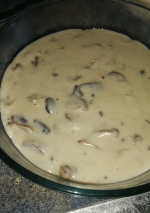 صورة لوصفة شوربه الفطر
