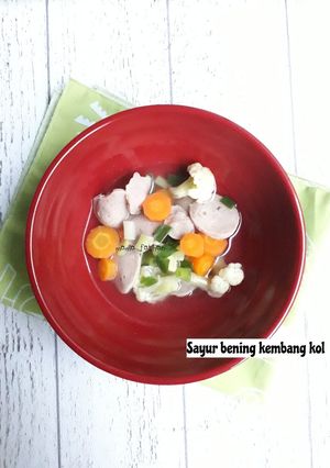 Foto resep Sayur bening kembang kol