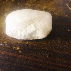 Home made cream cheese with powdered milk A picture of Home made cream cheese with powdered milk.