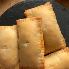 McDonald's style veggie pizza puff A picture of McDonald's style veggie pizza puff.