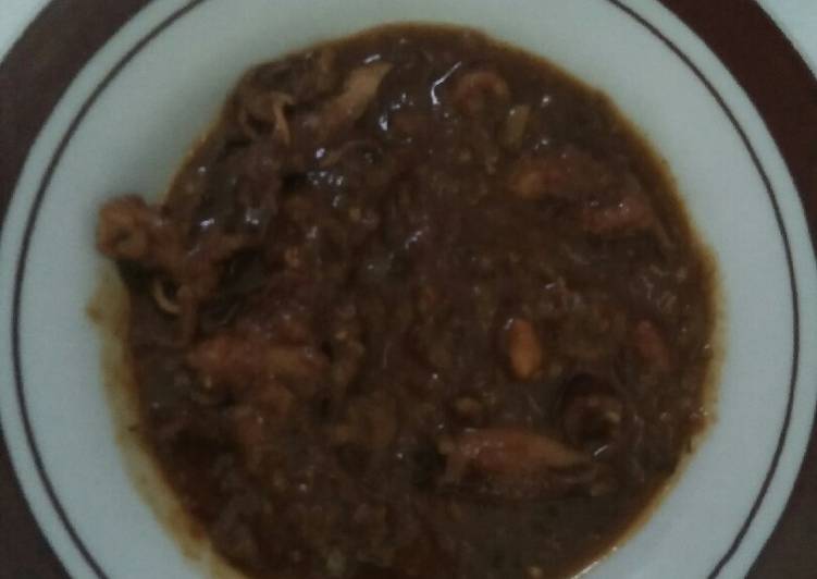 Bumbu memasak Cumi² pedas manis ala anak kozt yang simpel