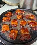 BBQ Bacon Wrapped Chicken Livers
