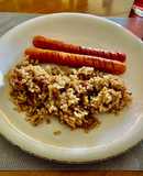 Arroz integral con nueces