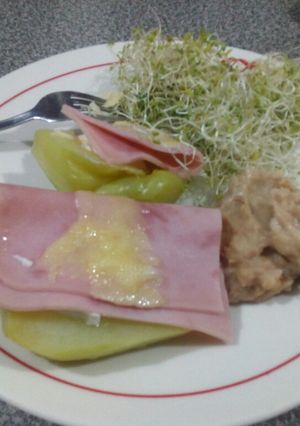 Una foto de Chayotes gratinados