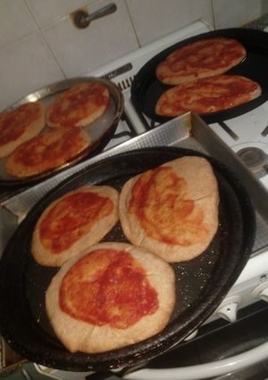 Una foto de Pizzetas de harina integral