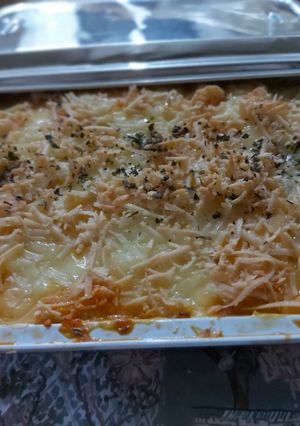 Foto resep Baked Spaghetti/Spaghetti Brulee