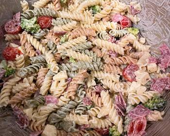 How To Making Recipe Bacon Cheddar Ranch Pasta Salad Delicious and Healthy