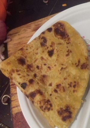 A picture of Carrot chapatis.