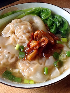 A picture of Wonton Soup (Homemade Wontons).