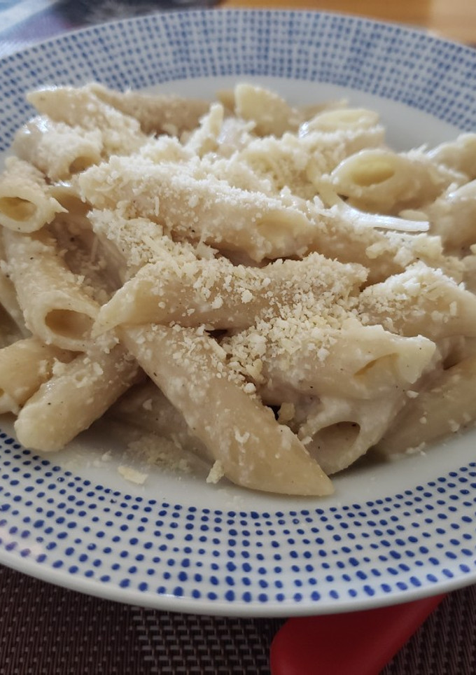 Una foto de Pasta de ajo y limón