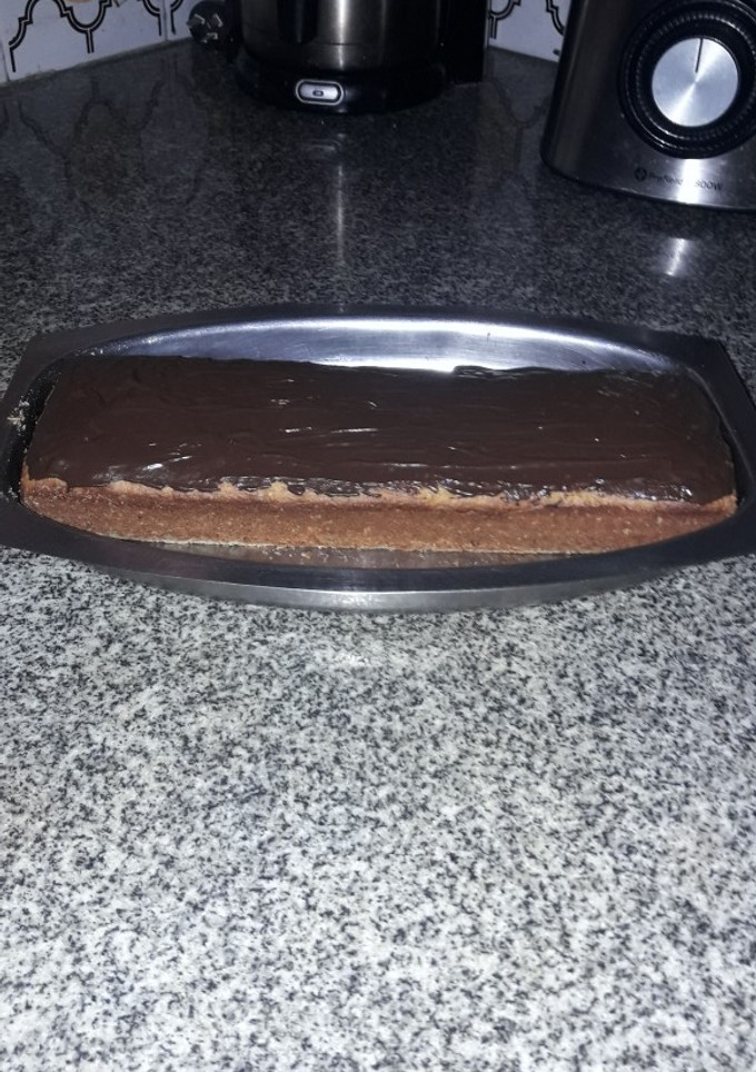 Una foto de Budín de naranja y chocolate (light) en licuadora