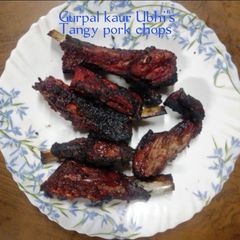 A picture of Tangy pork chops.