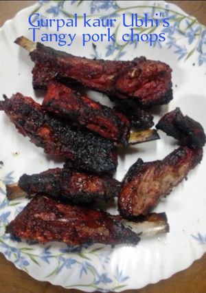 A picture of Tangy pork chops.