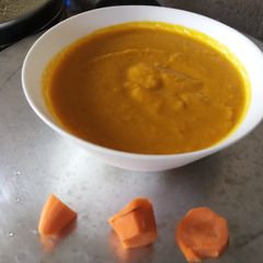 Carrot cumin soup A picture of Carrot cumin soup.