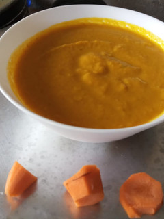 A picture of Carrot cumin soup.