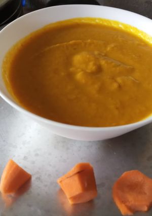 A picture of Carrot cumin soup.
