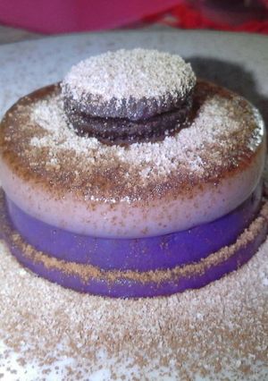 Foto resep Cookies strawberry purple sweet potato pudding lapis