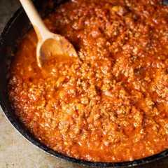 Una foto de Salsa boloñesa casera