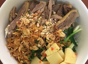 Hình của món Miến Ngan trộn.