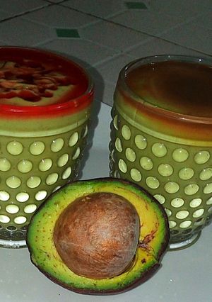 A picture of Banana avocado smoothie.