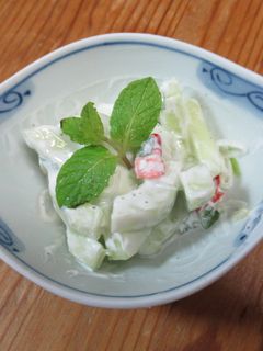 中東式黃瓜優格沙拉 的食譜成品照片