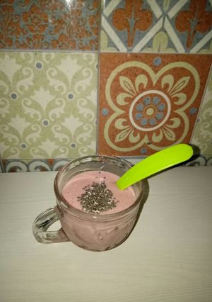 Foto resep Smoothies strawberry banana (menu gtm) BLW