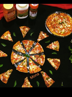 चपाती पिज़्ज़ा (chapati pizza recipe in Hindi) रेसिपी मुख्य फोटो