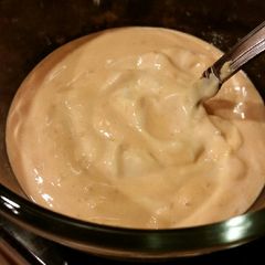 A picture of Brad's siracha aioli.