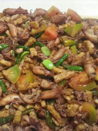 Cara Simple Membikin Resep  Tumis Cumi Asin Cabe Hijau yang Bikin Ngiler, Menggugah Selera