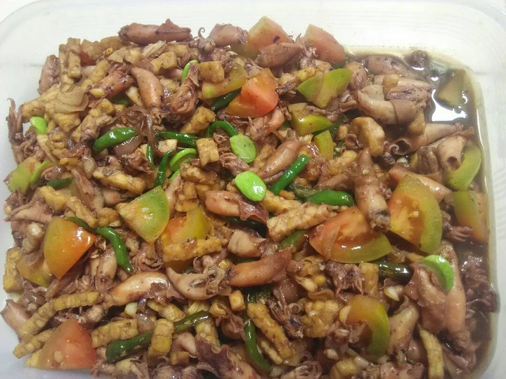 Cara Simple Membikin Resep  Tumis Cumi Asin Cabe Hijau yang Bikin Ngiler, Menggugah Selera