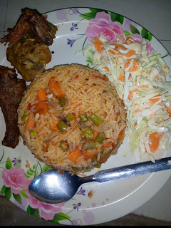 A picture of Jollof Rice.