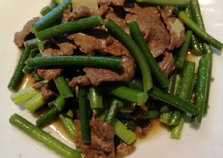 Recipe of Super Quick Homemade Beef with Chives