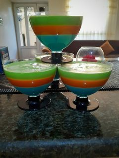 عکسی از دستور ژله بستنی چند رنگ