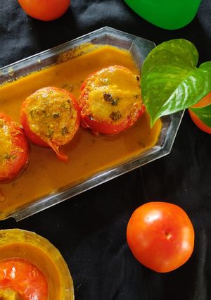 টমেটোর দোলমা(tometor dolma recipe in Bengali) রেসিপির প্রধান ছবি