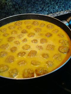 Una foto de Albóndigas en Salsa de Almendras