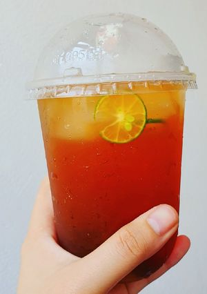 Hình của món Trà quế quất mật ong.