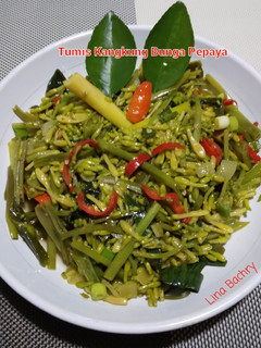 Foto resep Tumis Kangkung Bunga Pepaya