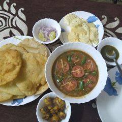 Plate of Love for Love with Love Chole Bhature A picture of Plate of Love for Love with Love Chole Bhature.