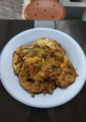 Foto resep Telur Ceplok Sambel Ijo