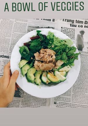 Hình của món 🍃Salad Cá Ngừ Eat Clean.