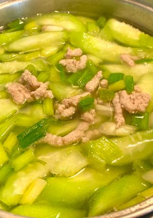 Hình của món Canh Mướp Thịt Bằm.