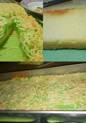 Foto resep Bolu Keju Pandan DEBM