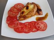Una foto de chabacano pollo