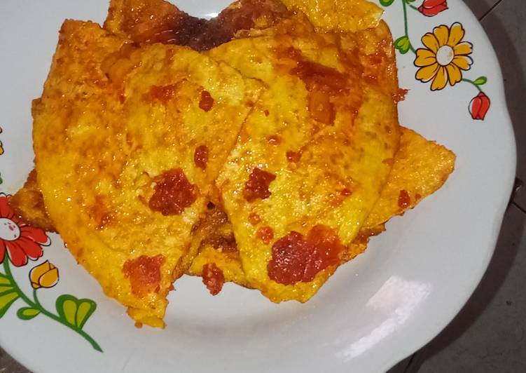 Resep Sambal telur dadar Anti Gagal