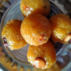 A picture of Boondi Laddu.