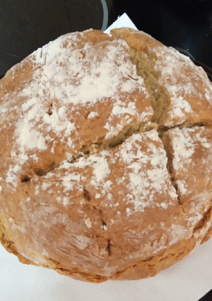 Una foto de Pan casero sin levadura